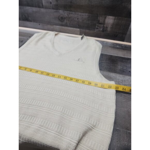 Cutter & Buck Plumas Pines Golf Course Cream Sweater Vest Men's Sz Lrg - Picture 4 of 7